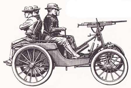 first motor gun car